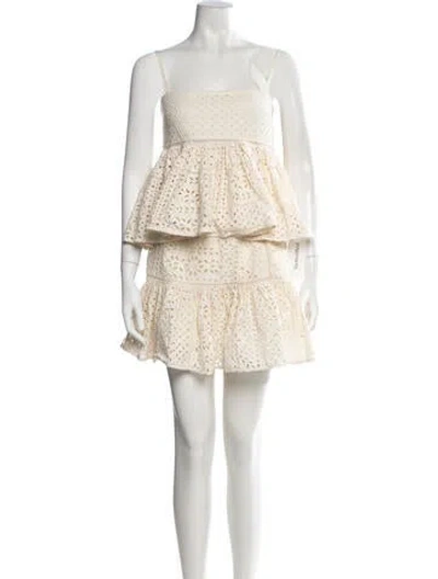 Pre-owned Rhode Lace Pattern Skirt Set In Neutrals