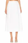 Rhode Linen Aaron Skirt In White In White