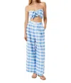 Rhode Linen Campbell Pants In Toulouse Gingham In Multi