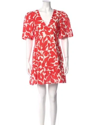 Pre-owned Rhode Linen Mini Dress In Multi