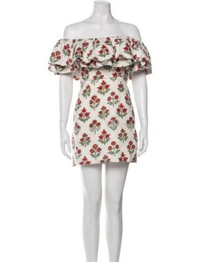 Pre-owned Rhode Linen Mini Dress W/ Tags In White