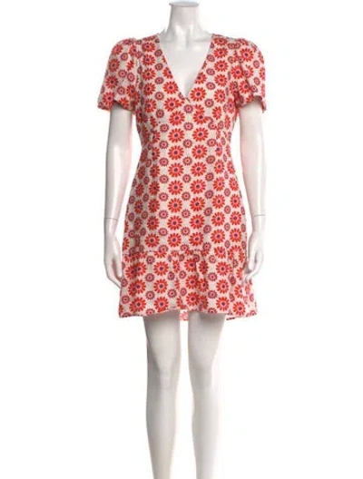 Pre-owned Rhode Linen Mini Dress In White