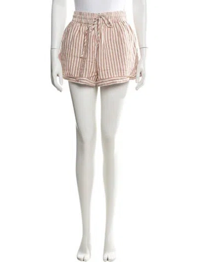 Pre-owned Rhode Linen Mini Shorts In Neutrals