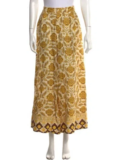 Pre-owned Rhode Linen Wide Leg Pants In Neutrals