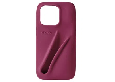 Pre-owned Rhode Lip Case Silicone Iphone Case In Raspberry Jelly