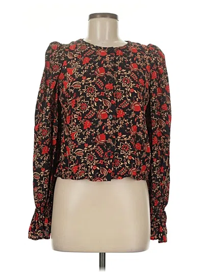 Pre-owned Rhode Long Sleeve Blouse In Red