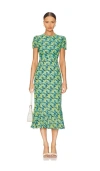 Rhode Lulani Dress In Blue Rio Floral In Blue Rio Floral