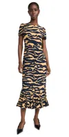 Rhode Lulani Dress Tigre Grande In Tigre Grande