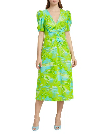 Rhode Maci Dress In Electric Eden In Multi