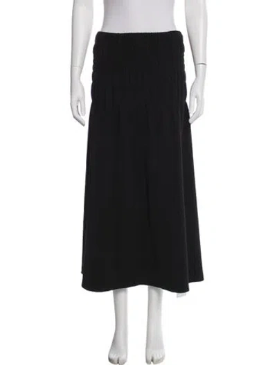 Pre-owned Rhode Midi Length Skirt In Black