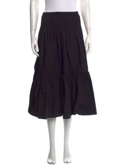 Pre-owned Rhode Midi Length Skirt In Black