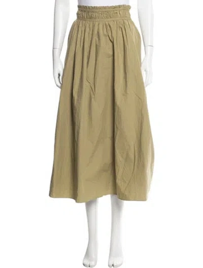 Pre-owned Rhode Midi Length Skirt In Green