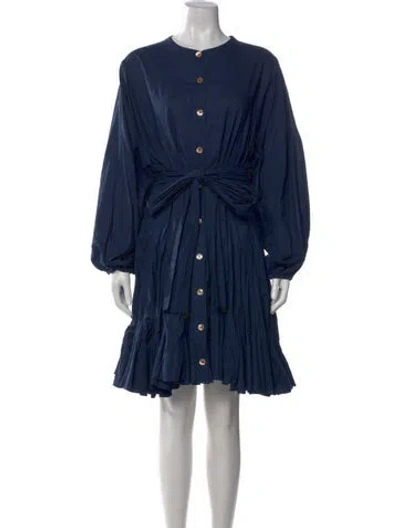 Pre-owned Rhode Mini Dress In Blue