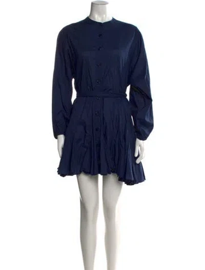 Pre-owned Rhode Mini Dress In Blue