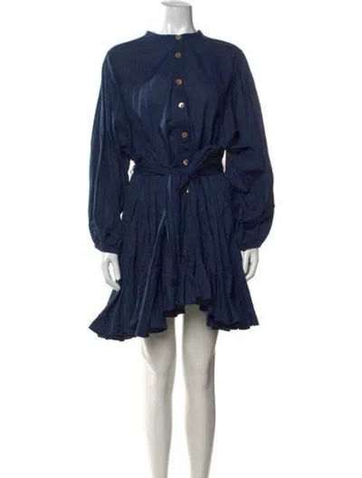 Pre-owned Rhode Mini Dress In Blue