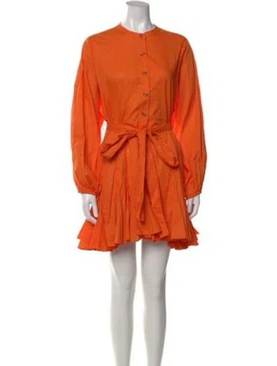Pre-owned Rhode Mini Dress In Orange