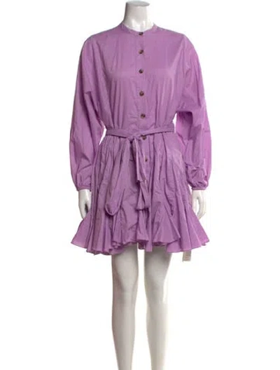 Pre-owned Rhode Mini Dress In Purple