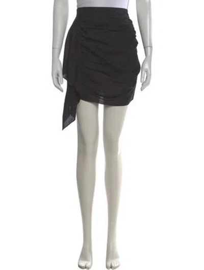 Pre-owned Rhode Mini Skirt In Gray