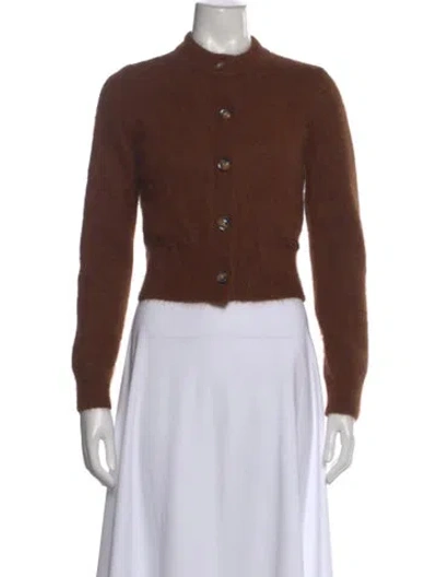 Pre-owned Rhode Mock Neck Sweater In Brown