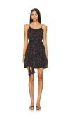 Rhode Nala Dress Ink Rose Block In Black