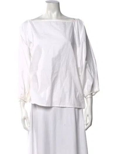 Pre-owned Rhode Off-the-shoulder Three-quarter Sleeve Top In Black