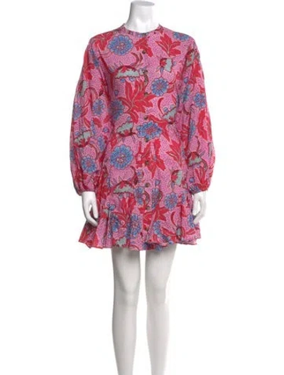 Pre-owned Rhode Paisley Print Mini Dress In Multi
