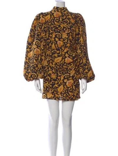 Pre-owned Rhode Paisley Print Mini Dress In Multi