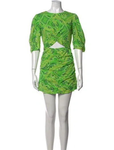 Pre-owned Rhode Paisley Print Mini Dress In Multicolor