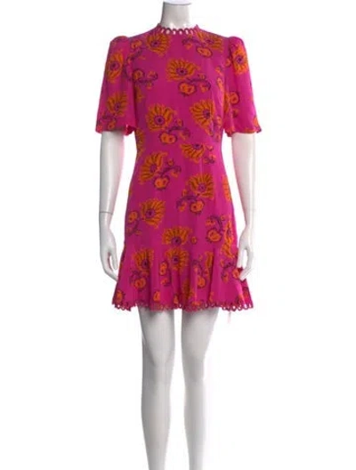 Pre-owned Rhode Paisley Print Mini Dress In Pink