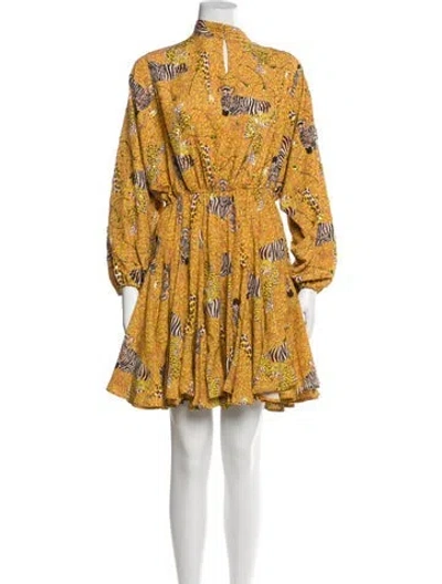 Pre-owned Rhode Paisley Print Mini Dress W/ Tags In Multi