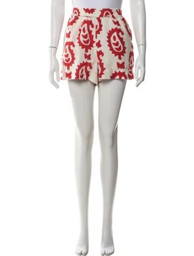 Pre-owned Rhode Paisley Print Mini Shorts In Multicolor