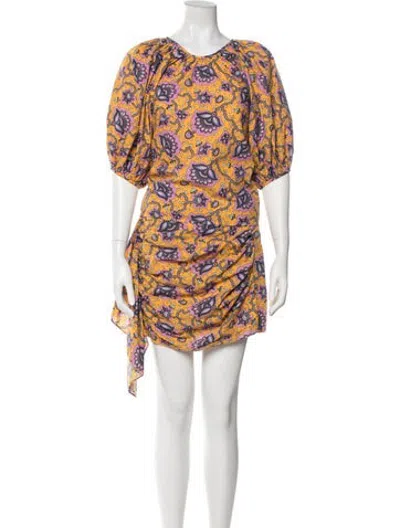 Pre-owned Rhode Paisley Print Skirt Set In Orange