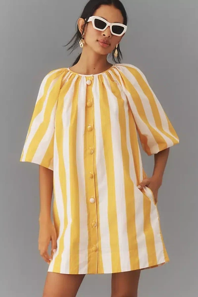 Rhode Paloma Mini Dress In Yellow