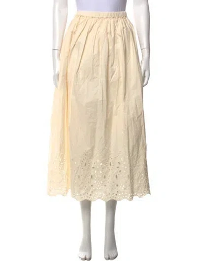 Pre-owned Rhode Patterned Long Skirt W/ Tags In Neutrals