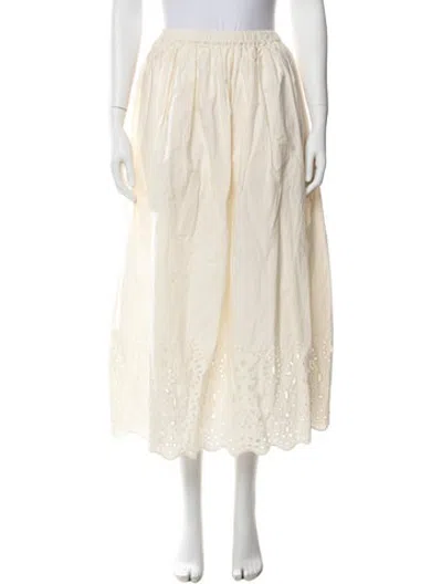 Pre-owned Rhode Patterned Midi Length Skirt In Neutrals