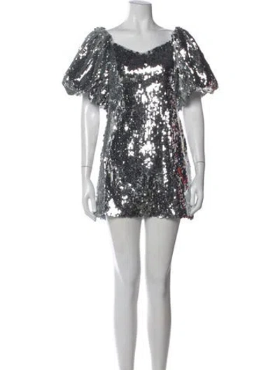 Pre-owned Rhode Patterned Mini Dress W/ Tags In Multi
