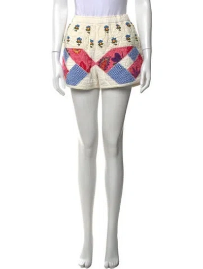 Pre-owned Rhode Patterned Mini Shorts In Red