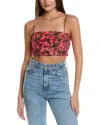 Rhode Penny Top Flora Splash 6 In Pink