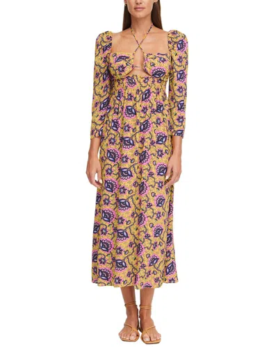Rhode Phoenix Midi Dress In Multi