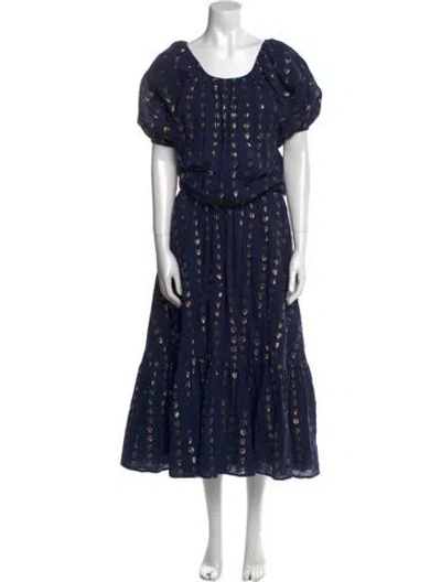 Pre-owned Rhode Polka Dot Print Long Dress