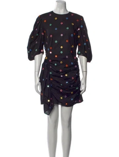Pre-owned Rhode Polka Dot Print Mini Dress In Multi