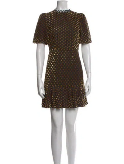 Pre-owned Rhode Polka Dot Print Mini Dress In Multi