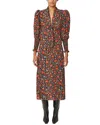 Rhode Vichy Rose Polly Dress In Black In Multi