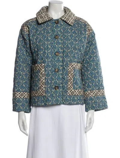 Pre-owned Rhode Printed Jacket In Blue