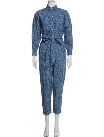 Pre-owned Rhode Printed Jumpsuit In Blue