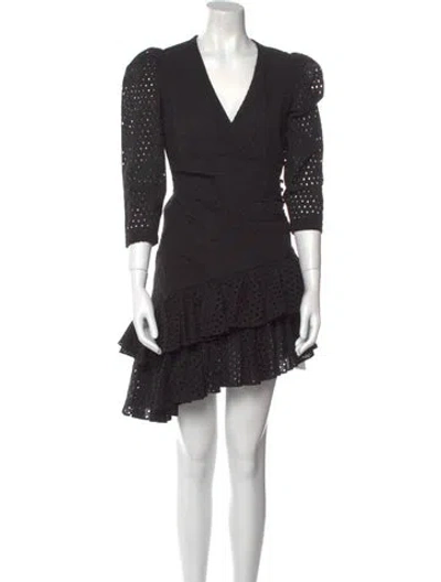 Pre-owned Rhode Printed Knee-length Dress In Black