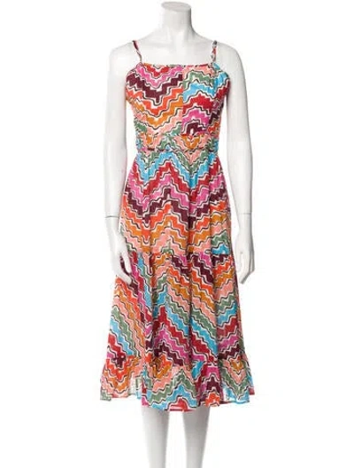 Pre-owned Rhode Printed Knee-length Dress In Multi