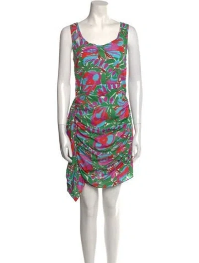 Pre-owned Rhode Printed Knee-length Dress W/ Tags In White