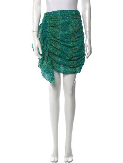 Pre-owned Rhode Printed Knee-length Skirt W/ Tags In Green
