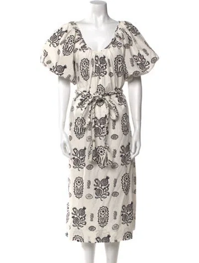 Pre-owned Rhode Printed Midi Length Dress